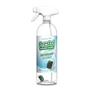 lot 9603 image: Presto by  Bathroom Cleaner Starter Kit (1 reusable spray bottle, 1 refill pac), Refill, reuse, reduce