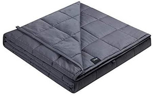 lot 9615 image: ZonLi 100% Cotton King Size Weighted Blanket 20lbs