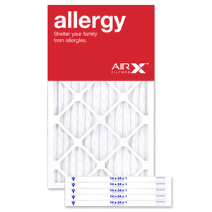 lot 9620 image: AIRx Allergy 14x24x1 MERV 11 Pleated Filter