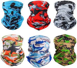 lot 9674 image: 6 Pieces Sun UV Protection Face Mask