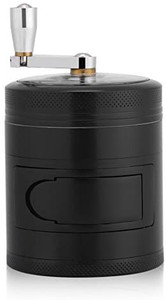 lot 9777 image: Spice Grinder, 4 Piece Manual Hand Cranked Herb Grinder