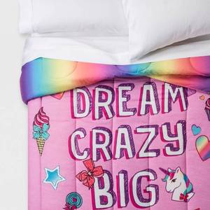 lot 9782 image: JoJo Siwa Full Reversible Comforter Pink