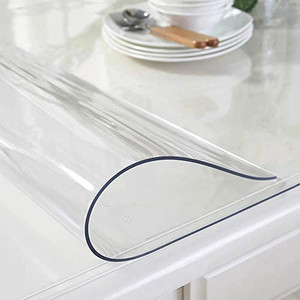 lot 9803 image: OstepDecor Custom 80 x 40 Inch Clear Table Cover Protector