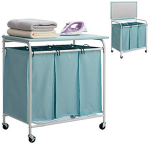 lot 9856 image: HollyHOME Laundry Sorter Cart