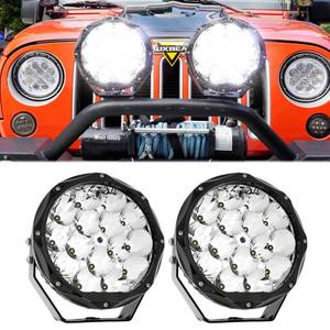 lot 9863 image: 9 Inch 150W Round off road lights Spot Beam MSRP $184.99