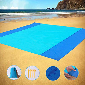 lot 9881 image: Sand Free Beach Blanket Color Varies