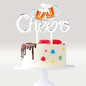 lot 9894 image: Cheers Beers Birthday Cake Topper