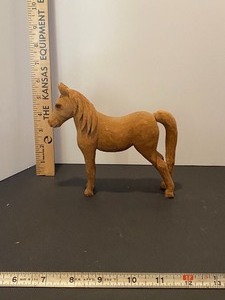 lot 111 image: Wood horseSmall vase