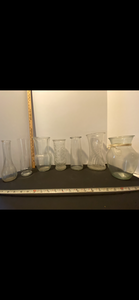lot 121 image: Clear Vases