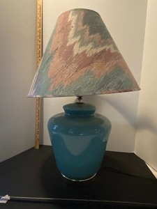 lot 129 image: Blue lamp