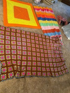 lot 179 image: Vintage Knitted blankets