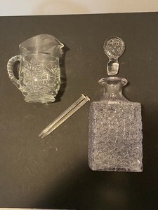 lot 185 image: Decanterpitcher glass stir stick
