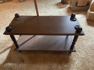 lot 195 image: 17x33 end table