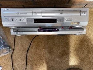 lot 335 image: Sony DVDVHS player, Sanyo DVD player (untested)