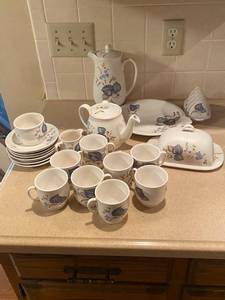 lot 210 image: 28 piece Sylvan Tea Set.