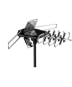 lot 17092 image: ONN ONA18CH901 HD Outdoor Antenna with 150-Mile Range  Included Pole