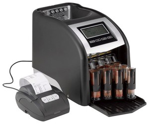 lot 17113 image: Royal Sovereign - 4 Row Electric Coin Counter - BlackSilver