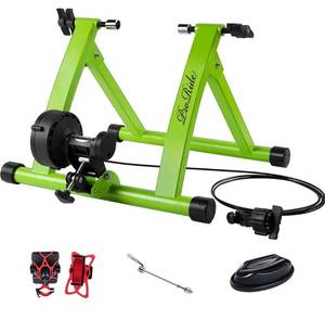 lot 17124 image: ProRide Bike Trainer Stand Indoor Exercise Bicycle Magnetic Stand with Bike Phone Holder