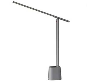 lot 17129 image: Baseus LED Desk Lamp, Auto-Dimming Table Lamp, Eye-Caring Smart Lamp, Touch Control, 47 Wide Illumination, 250 Lumens, 5W, 3 Color Modes, for Home Office, Living Room, Bedroom, Painting, Grey