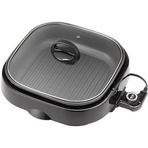 lot 17133 image: Aroma Asp-218B 4 Quart 3-in-1 Grillet