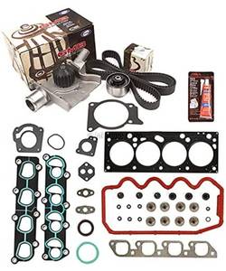 lot 17159 image: Mizumo Auto MA-4216978546 Head Gasket Set Timing Belt Kit Water Pump Compatible WithFor 00-02 Ford Escort 2.0 8V VIN P (Missing Tube of Adhesive)