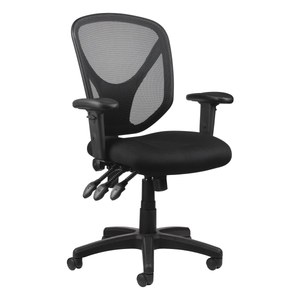 lot 17190 image: Realspace�� MFTC 200 Ergonomic Mesh Mid-Back Task Chair, Black