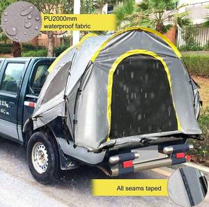 lot 17195 image: Truck Tent, Truck Bed Tent, Pickup Tent for Full Size Truck, Waterproof Truck Camper, 2-Person Sleeping Capacity, 2 Mesh Windows, Easy to Setup Truck Tents for Camping, Hiking, Fishing - Approximately 8ft  6.5ft