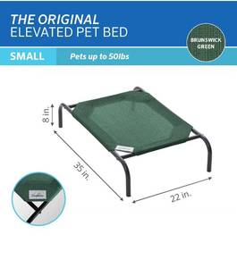 lot 17198 image: Coolaroo The Original Cooling Elevated Pet Bed, S Size