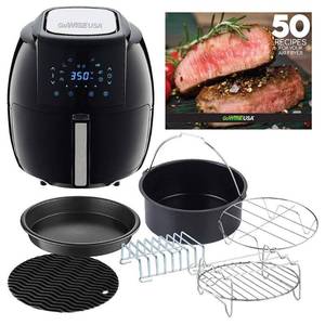 lot 17202 image: Gowise Usa 8-in-1 5.8-Qt Air Fryer Xl with 6 Piece Accessory Kit