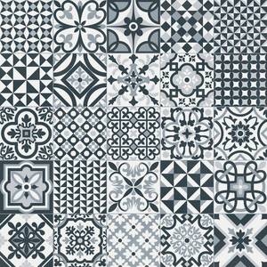 lot 17203 image: Lot of 2 Boxes - GAYAFORES Heritage Black 6.5 in. x 6.5 in. Glazed Porcelain Floor and Wall Tile (5.92 sq. ft.  case)