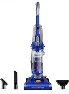 lot 17298 image: eureka NEU182A PowerSpeed Bagless Upright Vacuum Cleaner, Lite, Blue