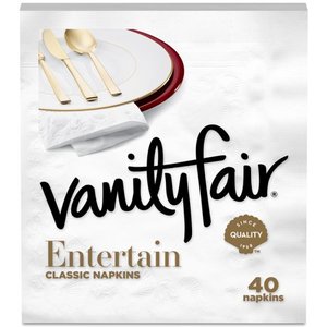 lot 17355 image: Vanity Fair Paper Napkins, 320ct, 3-Ply Entertain Size