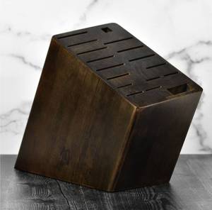 lot 17360 image: Shun 17 Slot Angled Knife Block