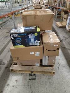 lot 4727 image: Miscellaneous Pallet water filter dispenser, door knob, Miscellaneous boxes(SOLD AS IS)