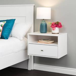 lot 63224 image: Prepac Floating Nightstand- Retail$121.99