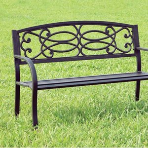lot 63267 image: Potter Armrests Patio Bench