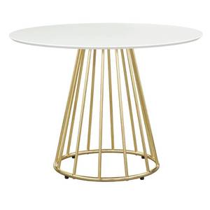 lot 63318 image: Marsai Round Dining Table WhiteGold - Buylateral