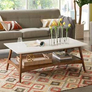 lot 63351 image: Madison Park Avalon White Pecan Coffee Table - Retail$216.49