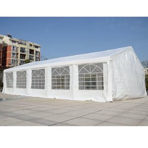 lot 63372 image: Outsunny White Water-resistant Heavy Duty Event Tent Awning- Retail$917.49