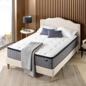 lot 63375 image: Slumber 1 by Zinus 12�� Cool Touch Comfort Gel-Infused Hybrid Mattress, Queen