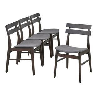lot 63392 image: Lot of 4 Fiesta Dining Chairs Walnut - Buylateral