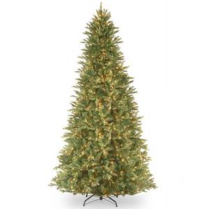 lot 63396 image: 9 Foot 6.5 foot Realistic Fir Lit Slim Tree Retail $385.99