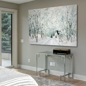 lot 63399 image: Large Christmas Lane Gallery Wrapped Canvas