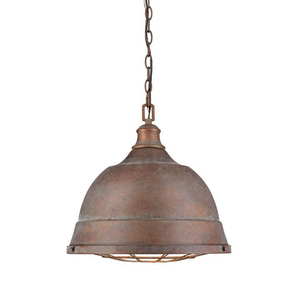 lot 63435 image: Golden Lighting-Bartlett - 2 Light Large Pendant Copper Patina
