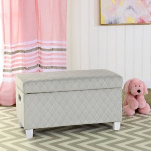 lot 63441 image: HomePop Juvenile Storage Bench- Retail$119.49