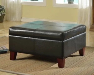 lot 63200 image: COPPER GROVE LARGE FAUX LEATHER SEAT