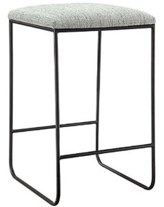 lot 63211 image: MARTHA STEWART GREY HASTINGS COUNTER STOOL