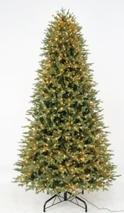 lot 63220 image: 9 FOOT NOBLE PRE LIT CHRISTMAS TREE