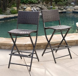 lot 63225 image: MARGARITA OUTDOOR BAR STOOL SET OF 2