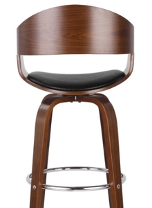 lot 63232 image: MIDNIGHT AND WALNUT BAR STOOL